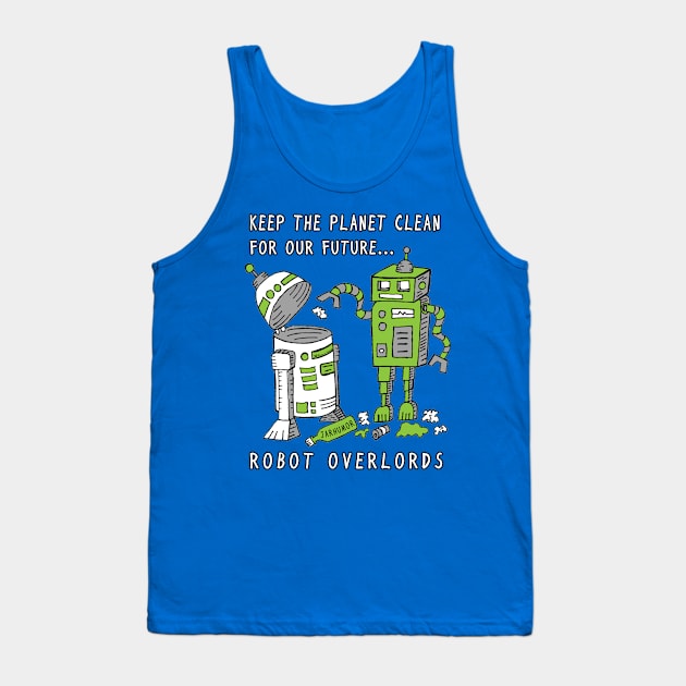 Robot Earth Tank Top by jarhumor